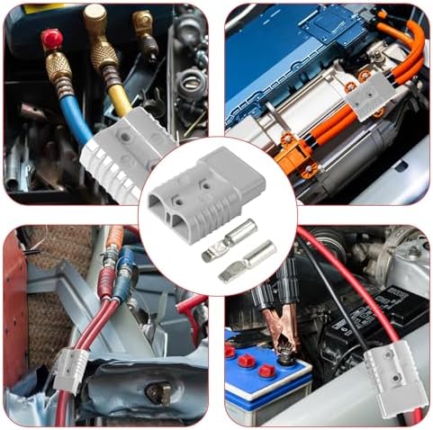 Anderson-stekker 50 A, accuaansluiting 50 A 600 V, snelstekker voor accu's, hoogstroomstekker voor auto's, caravans, boten, zonne-installaties,