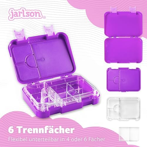 Lunchbox voor kinderen met vakjes – Toni-lunchbox – Lekvrije bento-box – Lunchbox voor de kleuterschool en school – Meisjes en jongens | Lunchbox | Snack