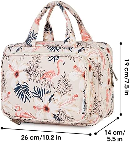 Grote toilettas en make-uptas voor dames, make-uptas voor heren en toilettas in standaardformaat voor kinderen (zwart-luipaardprint)