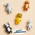 Set van 5 schattige dierenknopjes, keramische knopjes voor kinderen, kastknopjes, handgrepen voor kindermeubels, dierenknopjes voor deuren, lades, ladekasten