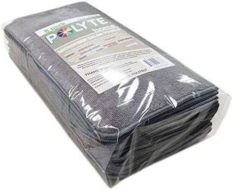 Professionele kappershanddoeken – sneldrogend & pluisvrij – microvezel – donkergrijs – 40,6 x 73,7 cm – set van 8