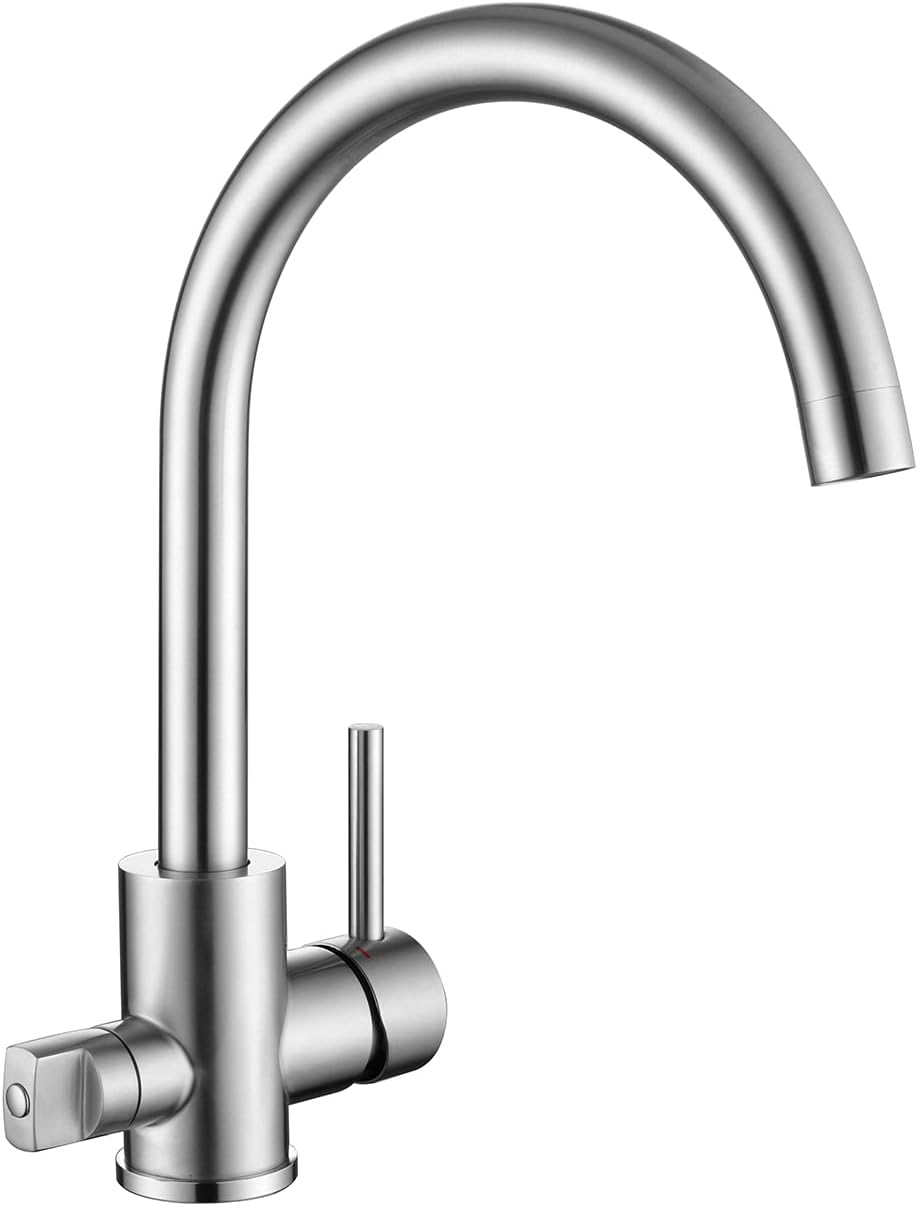 Keukenkraan voor vaatwasser, keukenkraan met 3/4-inch aansluiting, hogedrukkeukenkraan met 360° draaibare uitloop, mat