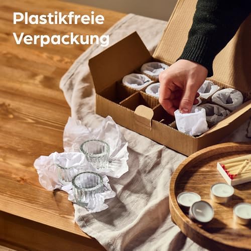 12 theelichthouders, glazen kandelaars, goud, diameter 5,5 cm, elegante glazen theelichthouders als tafeldecoratie voor bruiloften of verjaardagsfeesten