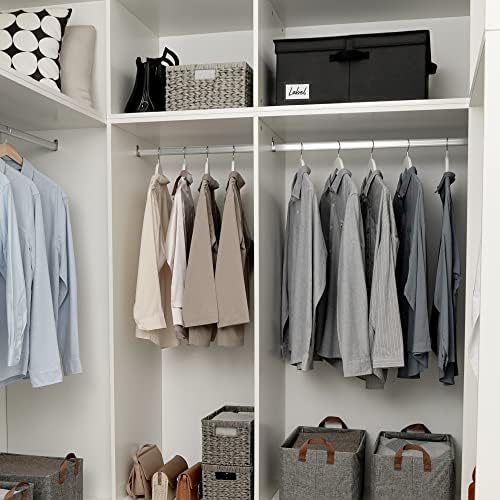 Opbergbox met stoffen deksel, 1 stuks opvouwbare opbergbox met deksel, stoffen opbergbox voor in de kast, extra groot, zwarte opbergmand met deksel voor kleding