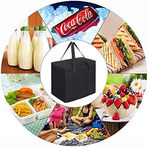 Opvouwbare koeltas, boodschappentas, groot koelvak, geïsoleerd voor kantoor, werk, outdoor, reizen, ideaal als koeltas, boodschappenmand, picknick