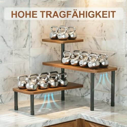 Keukenorganizer Keukenschap Klein: Hoekrek Keuken Werkblad Tafelrek Verstelbaar Kruidenrek Staand Keukenorganizer Rek voor Eetkamer