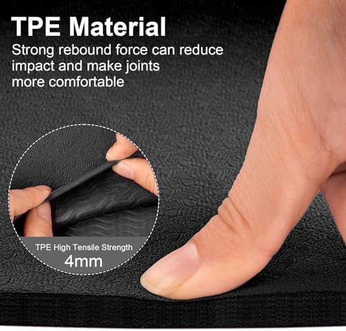 Yogamat, opvouwbaar, gymnastiekmat, antislip, lichtgewicht, TPE, draagbare fitnessmat, draagbare sportmat voor op reis, pilates, yoga, fitness, sport, training