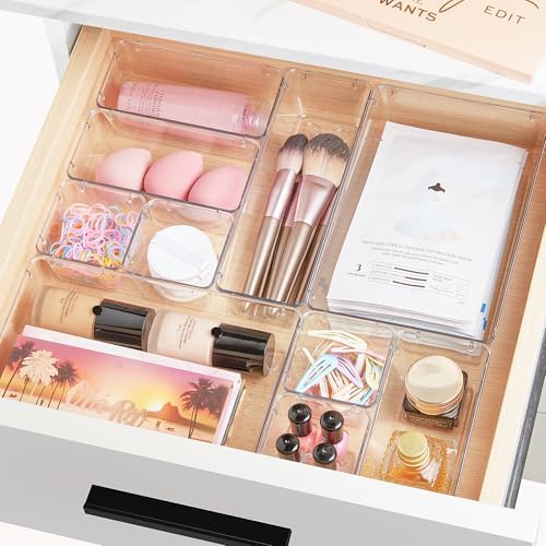 25-delige lade-organizer in 4 maten, make-up-organizersysteem, kaptafel-organizer, bruikbaar voor make-up, keuken, badkamer, kantoor, kleedkamer