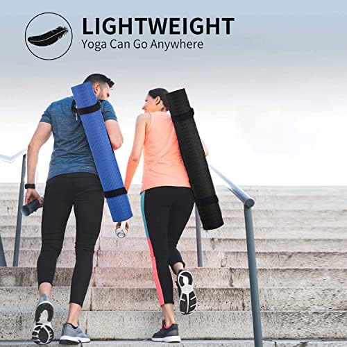XXL-yogamat 213 x 81 cm, 6 mm dik, antislip en gewrichtsvriendelijk, extra lange TPE-fitnessmat voor lange mensen, yoga, pilates, gymnastiek, grondgymnastiek