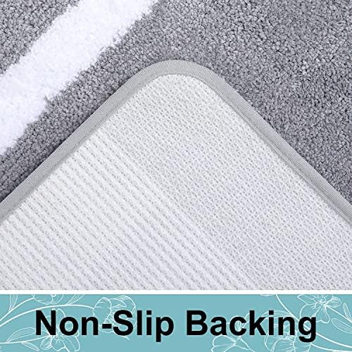 Badkamertapijt, antislip, wasbare badmat, zachte microvezel badmat met hoog pool