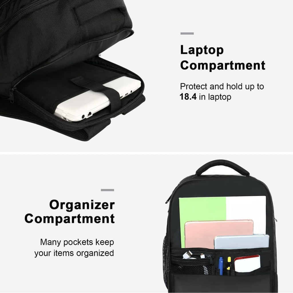 Handbagage Reisrugzak 55x35x20 cm – Laptopvak, Schoenenvak & Anti-diefstal