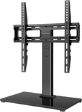 TV-standaard, draaibare TV-standaard voor 32–55 inch OLED-LCD-flatscreen- en curved-tv's of monitoren tot max. 40 kg. VESA 400 x 400 mm