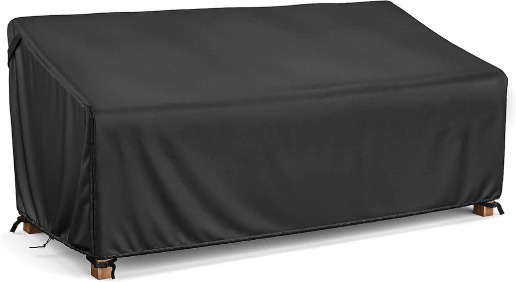 Tuinbankhoes, waterdicht, 2-zits, 600D slijtvast, waterdicht, winddicht, UV-bestendig, scheurvast Oxford-weefsel, stoelhoes voor buiten (147 x 85 x 8