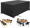 Tuinmeubelhoes, waterdicht, zeil voor tuinmeubelen, winterbestendig, 420D-beschermhoes voor tuintafel, tuinmeubelen, tafel, rechthoekig