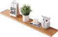 Gieanoo zwevend houten rek, wandrek eiken 60 cm plank eiken wandrek kruidenrek plank voor badkamer, slaapkamer, woonkamer, keuken, Off