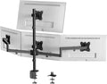 Monitorbeugel voor 4 monitoren van 17 inch – 27 inch – monitortafelbeugel voor LED-LCD-schermen, in hoogte verstelbare monitorbeugel boven elkaar