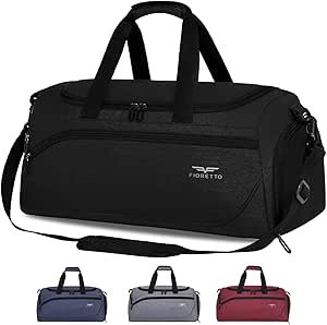 35L sporttas & reistas voor dames en heren, met schoenenvak & natvak, waterdichte tas voor training, sportschool, reizen, zwemmen,
