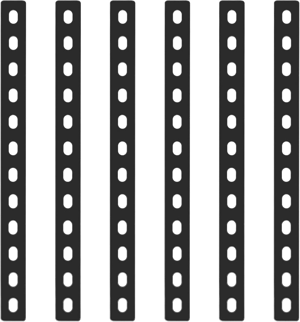 6 stuks platte verbindingsstukken met lang gat, gatenplaat, gatenplaat, metaal, houtverbinding, verbindingsplaat, platte verbindingsplaat