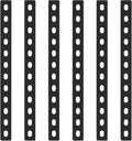 6 stuks platte verbindingsstukken met lang gat, gatenplaat, gatenplaat, metaal, houtverbinding, verbindingsplaat, platte verbindingsplaat