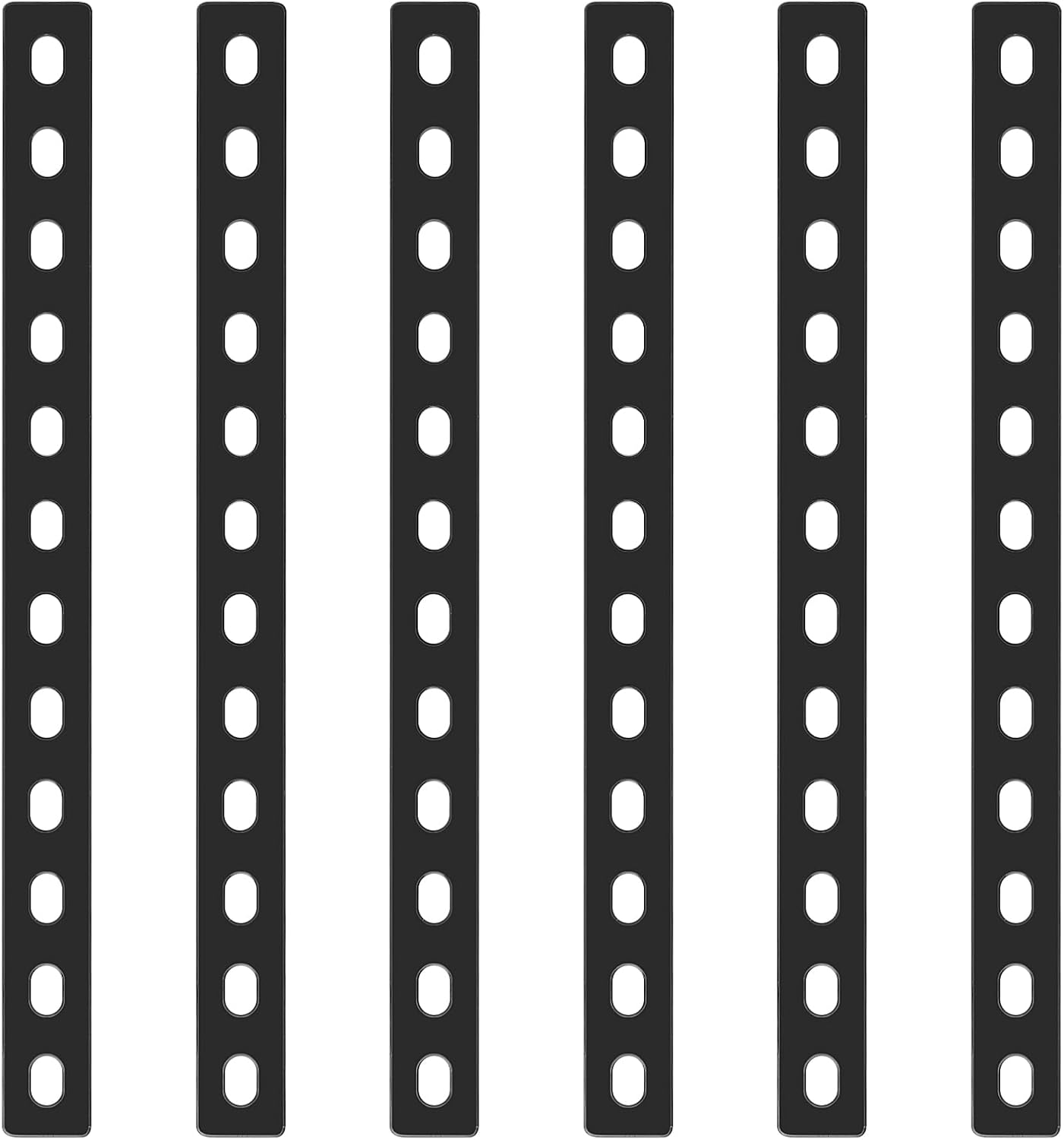 6 stuks platte verbindingsstukken met lang gat, gatenplaat, gatenplaat, metaal, houtverbinding, verbindingsplaat, platte verbindingsplaat