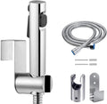 Bidet-handdoucheset, dual-jet-sproeikop, sproeikop van ABS-kunststof met 1,5 m slang en houder voor douche, badkamer, hygiëne, toiletpapier, luierreiniging