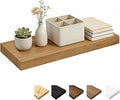Wandplanken, 60 x 23,5 x 3,8 cm houten wandplank, wandplank met onzichtbare bevestigingen, hangende plank voor slaapkamer, woonkamer