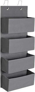 Ging-organizer met 4 vakken – Hangende opbergruimte voor slaapkamer, kantoor, kinderkamer – 33,5 x 12 x 100 cm