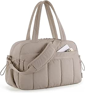 Puffer reistas, sporttas voor dames 24 l, weekendtas, luiertas, waterafstotend, reistas, handbagage, sporttas, ziekenhuistas, bevalling, ziekenhuistas, M