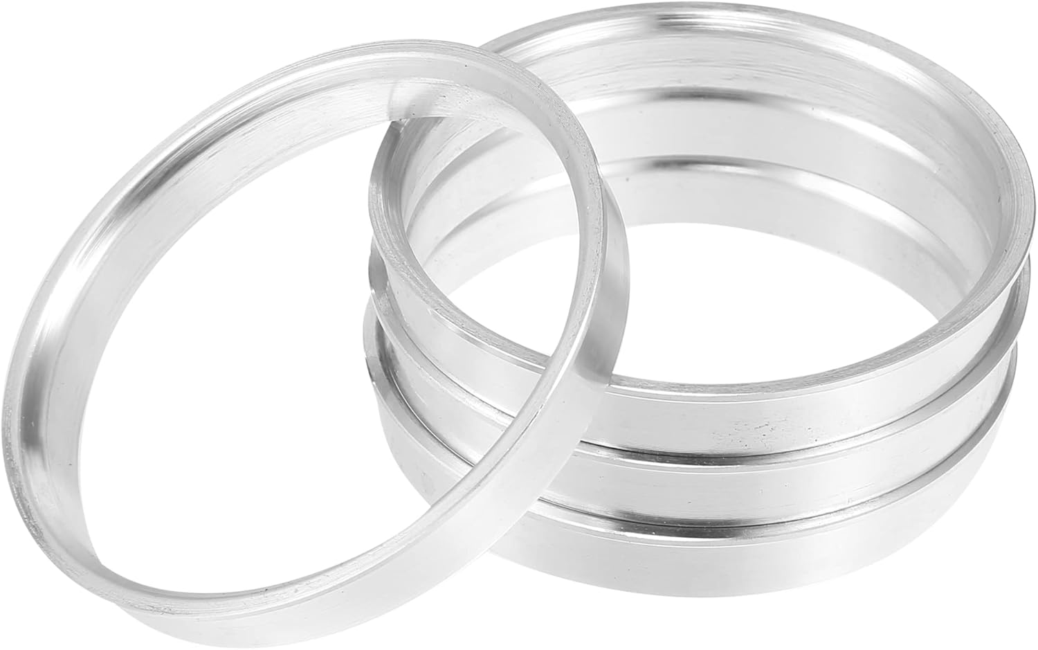 Set van 4 70,1 mm wielnaaf-centreerringen van aluminiumlegering 65,1 mm