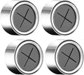 Theedoekhouders, set van 4 handdoekhouders, ABS-handdoekhaken, ronde handdoekklemmen, voor badkamer, keuken en huishouden, zelfklevend – zilver