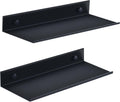 Zwart doucherek, zonder boren, klein metalen wandrek, set van 2, 30 cm badkamerrek, douchemand, decoratief wandrek voor woonkamer, keuken