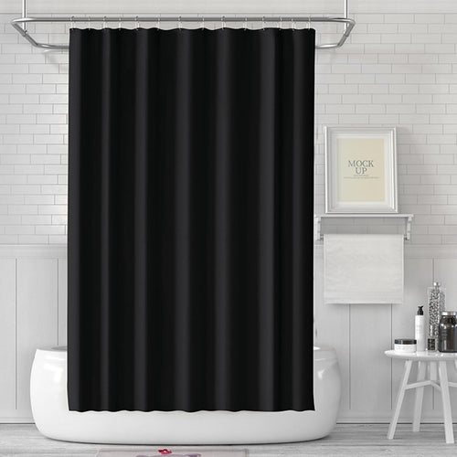 Badkamergordijn, schimmelbestendig, voor de badkamer, gordijn voor badkuip, douche, van kunststof, waterdicht, wasbaar, PEVA-douchegordijn met 12 douchegordijnen