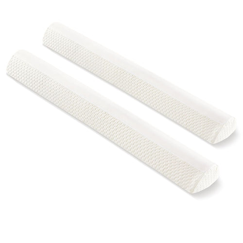 2 stuks bedkussens van traagschuim met 2 afneembare hoezen voor peuters, baby's en kinderen – Volledig zachte bedrandbescherming tegen vallen – 132 x 18 x 11,5 cm – Eenpersoons- of