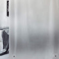 Douchegordijn met zware magneten aan de onderkant, halfdoorzichtig, matglasachtig, EVA, waterdicht, gordijn voor douche en bad, 180 x 180 cm, zacht