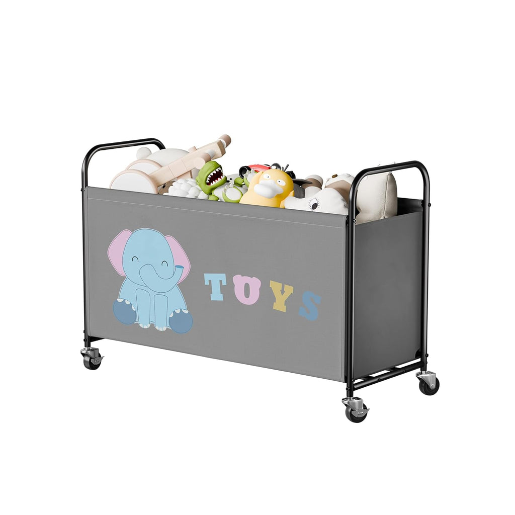 Speelgoedkist met wieltjes, extra grote opbergkist, opbergkist voor kinderspeelgoed, kinderkamer voor speelgoed, organizer voor kinderkamermeubilair, To