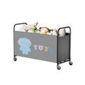 Speelgoedkist met wieltjes, extra grote opbergkist, opbergkist voor kinderspeelgoed, kinderkamer voor speelgoed, organizer voor kinderkamermeubilair, To