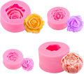 4-delige 3D-siliconen bloemenvorm, siliconen bloemenvormen voor zeep, fondant, kaarsen, snoep, chocolade, taartdecoratie