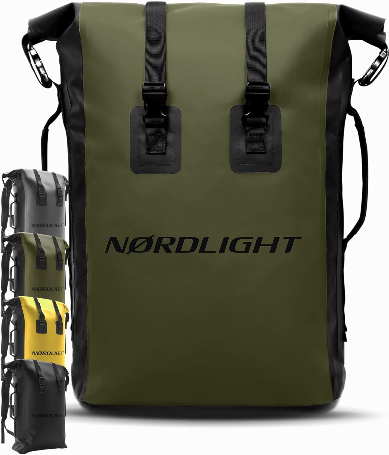 Waterdichte rugzak Dry Bag 35 l Rolltop-rugzak met gewatteerde draagriem, waterdichte tas voor watersport, fietsrugzak, messenger-rugzak, trekking