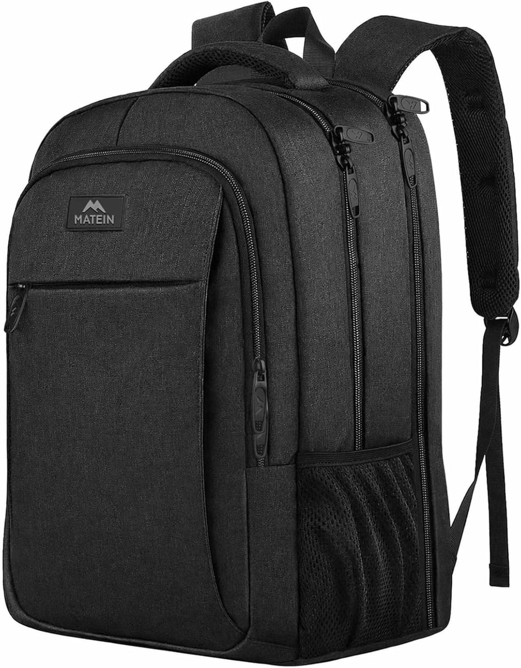 Grote laptoprugzak voor heren, 17,3-inch schoolrugzak, laptoptas met USB-oplaadaansluiting, diefstalbeveiligd, zakelijke, werk- en reisrugzak voor tieners, niet
