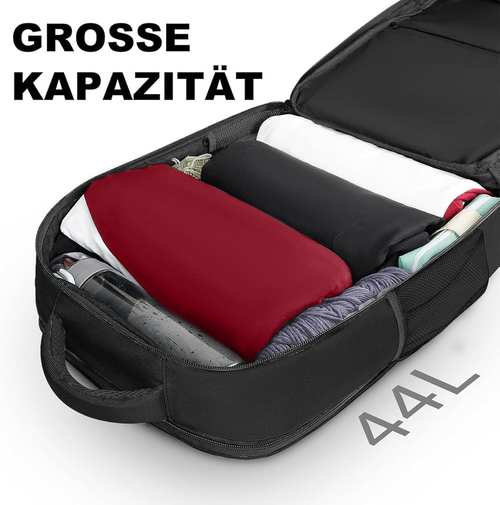 Handbagage Reisrugzak 55x35x20 cm – Laptopvak, Schoenenvak & Anti-diefstal
