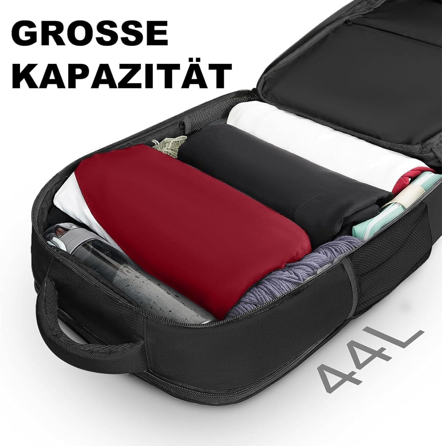 Handbagage Reisrugzak 55x35x20 cm – Laptopvak, Schoenenvak & Anti-diefstal