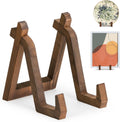 Houten bordenhouder – bordenhouder die kan worden gebruikt als displaystandaard, fotostandaard, fotolijsthouder of schaalhouder – 20,3 cm
