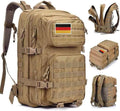 Militaire rugzak voor heren, 45 l, waterdicht, tactische Bundeswehr-rugzak, Molle-rugzakken, survivalrugzak voor wandelen, outdoor, trekking, kamperen