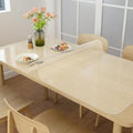 Bureaumat, transparant, groot, 120 x 60 cm, bureaumat, helder, doorzichtige bureaumat, onderlegger, tafelbescherming, antislip, ronde r