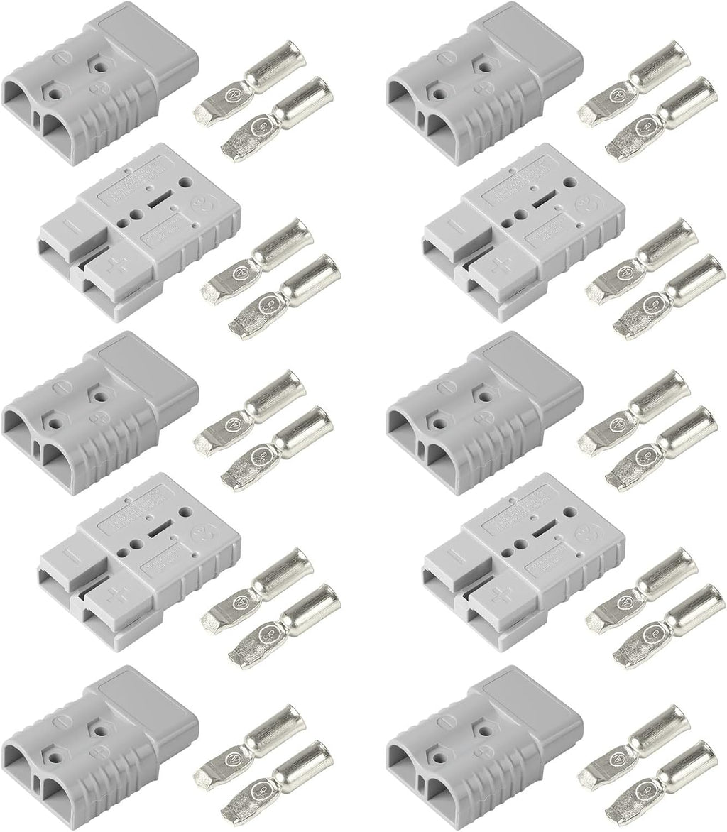 Anderson-stekker 50 A, accuaansluiting 50 A 600 V, snelstekker voor accu's, hoogstroomstekker voor auto's, caravans, boten, zonne-installaties,