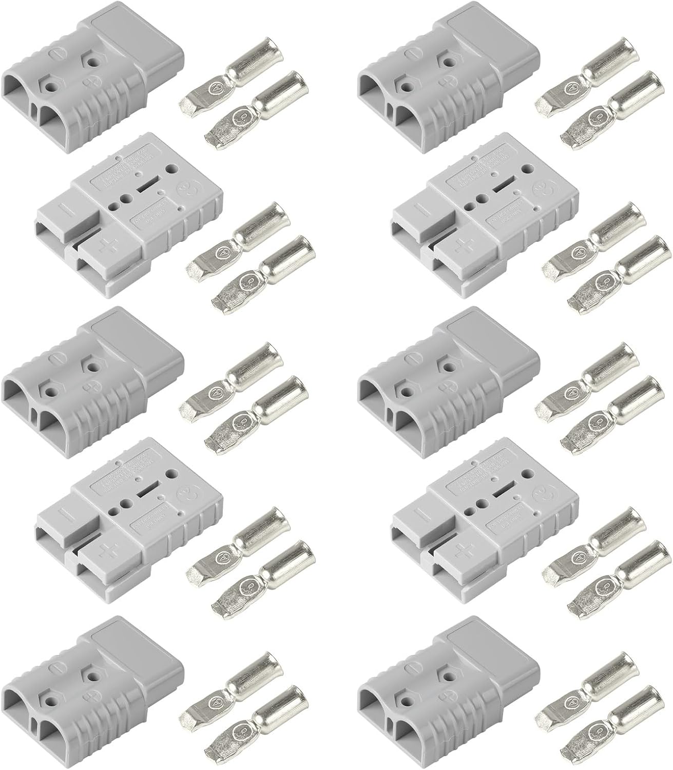 Anderson-stekker 50 A, accuaansluiting 50 A 600 V, snelstekker voor accu's, hoogstroomstekker voor auto's, caravans, boten, zonne-installaties,