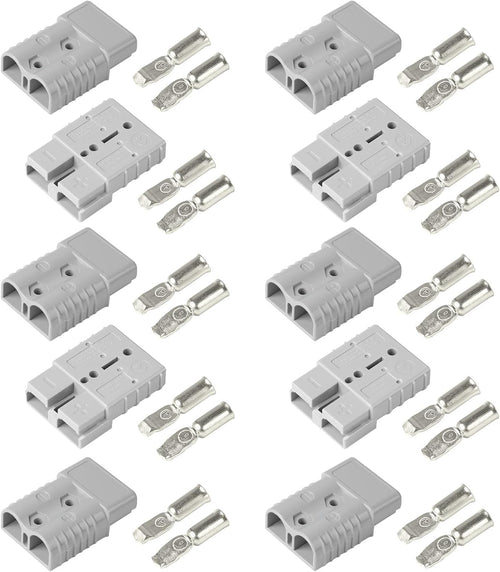 Anderson-stekker 50 A, accuaansluiting 50 A 600 V, snelstekker voor accu's, hoogstroomstekker voor auto's, caravans, boten, zonne-installaties,