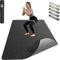 Yogamat XXL – 183 cm x 91 cm x 6 mm dik, extra grote antislip brede yogamat, gymnastiekmat, sportmat, fitnessmat, TPE-mat, trainingsmat, incl.
