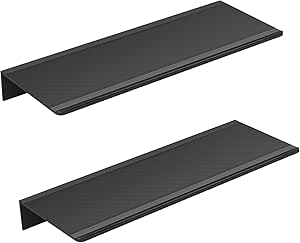 Metalen wandplanken, set van 2, zwevende planken, industrieel design, wandplanken, voor decoratie, voor slaapkamer, keuken, badkamer, woonkamer, onder