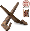 Bordhouder voor standaard – 16,6 cm bordhouder, houten bordhouder, fotolijsthouder, decoratieve tafelstandaard voor tentoonstellingen – 1-pack